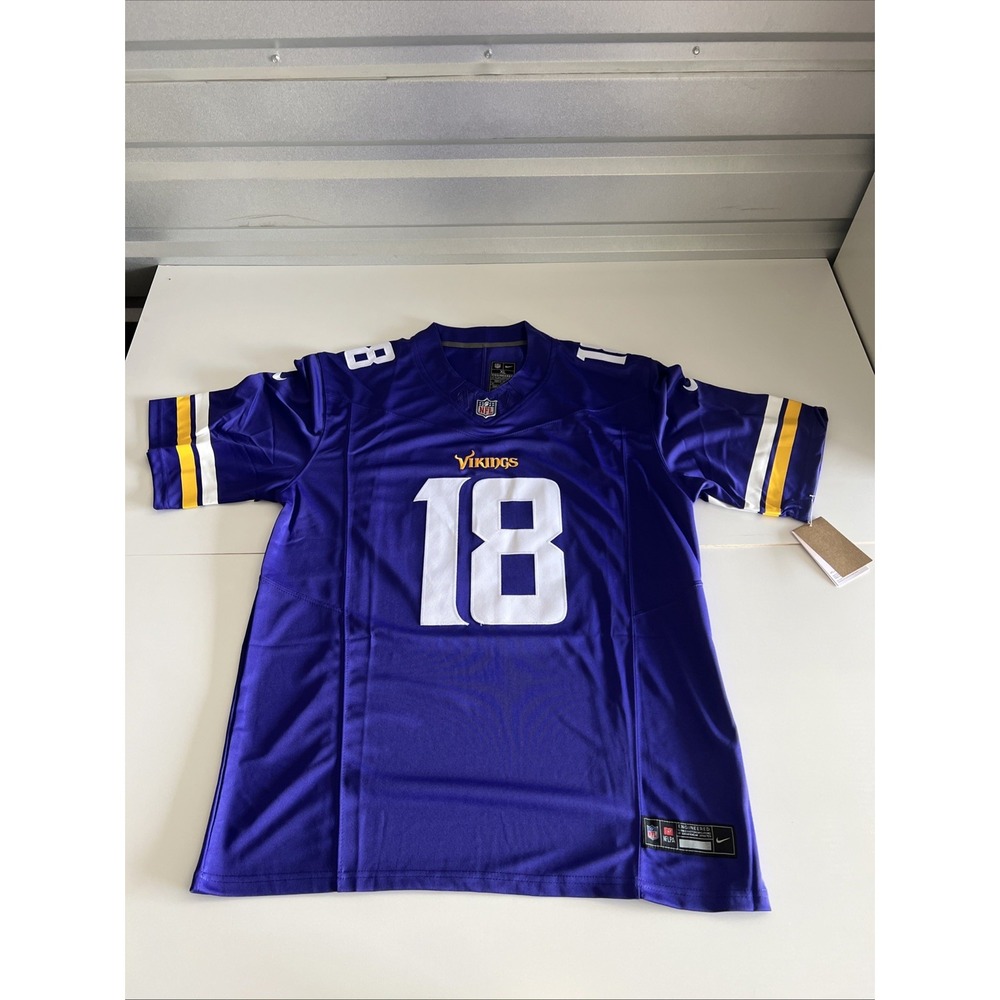 Justin Jefferson Minnesota Vikings Purple Home Nike Jersey Size XL … C2